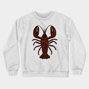 Lobster (black and brown vertical) Crewneck Sweatshirt